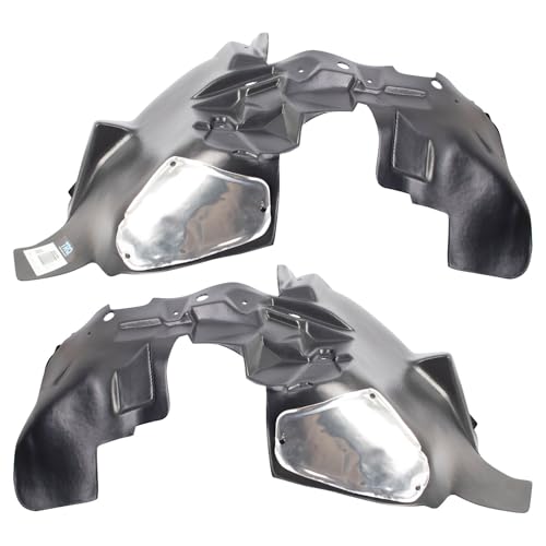 Image of TRQ Front Inner Fender Liner Set Compatible with 2007-2017 Jeep Wrangler 2018 Wrangler JK CH1250132 CH1251132