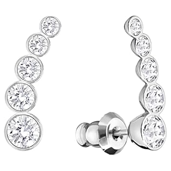 セール★SWAROVSKI★Harley イヤーカフ クリアクリスタル 1.5 cm Buy Swarovski Harley ear cuffs, Round cut, White, Rhodium plated