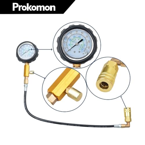 Prokomon 1000 Psi Diesel Engine Compression Tester for Most Diesel Fueled Trucks, Cars and Tractors - Thumbnail 4