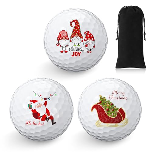 Sinmoe 3 Stück Golfball Geschenkset Lustige Golf Geschenke für Golfer Geschenkidee für Golffans Männer Weihnachten Geburtstag Geschenk, 1 Einheit in...