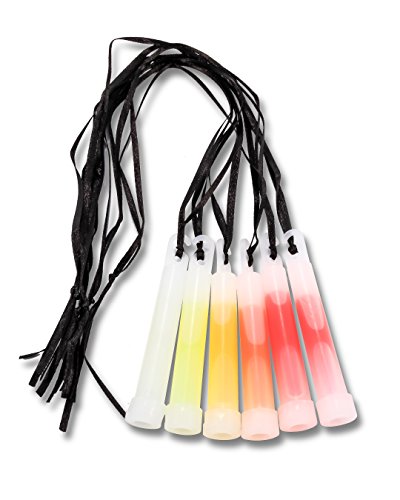 Camco Multicolor Glow Light Sticks with Integrated Hanging Hooks - Perfect for Camping, Parties, and Concerts, Can Be Used as Décor - 6 Pack (51336)