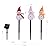 Solar Christmas Pathway Lights Outdoor Decor, Set of 3 Led Snowman Stake Lights, Waterproof Walkway Landscape Lights for Winter Yard, Garden, Solar Christmas Decorations (3pcs-Snowman A)