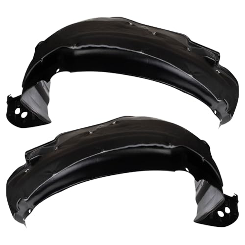 Image of TRQ Front Driver and Passenger Side Inner Fender Liner Set Compatible with 2013-2015 Honda Accord Sedan