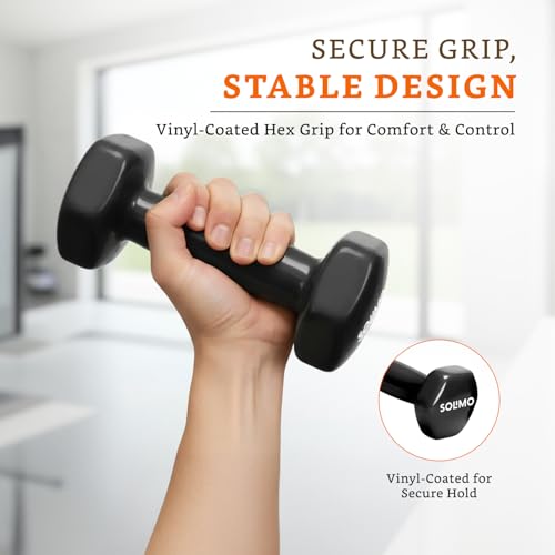 Image of Amazon Brand - Solimo Vinyl Dumbbell
