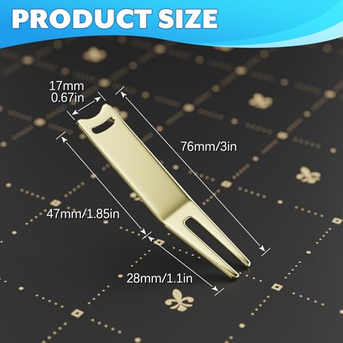 Easecos 3 Pcs Metal Divot Fork