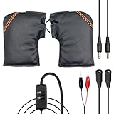 Escudo para Todo Clima: Diseñados con un ajuste al contorno de la mano, estos guantes para manillar de motocicleta integran forro polar y capas impermeables al viento para ofrecer una comodidad y óptimas, garantizando un control fácil y sin esfuerzo del manillar durante excursiones en bicicleta con clima frío o ventoso, lo que asegura protección en diversas condiciones meteorológicas.
