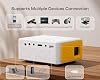 YOTON Mini Beamer – Beamer Full HD 1080P unterstützt, Y3 Mini Projektor für Handy Phone/PC/PS4/PS5/Xbox/Firestick, Projector Kompatibel mit USB/HDMI/AV, Geschenk für Kinder #3