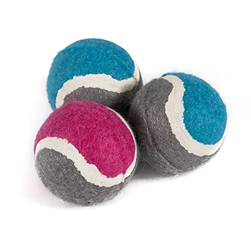 Ancol Small Bite Tennis Ball For Small Dogs And Puppies Assorted Colours 4.5 cm