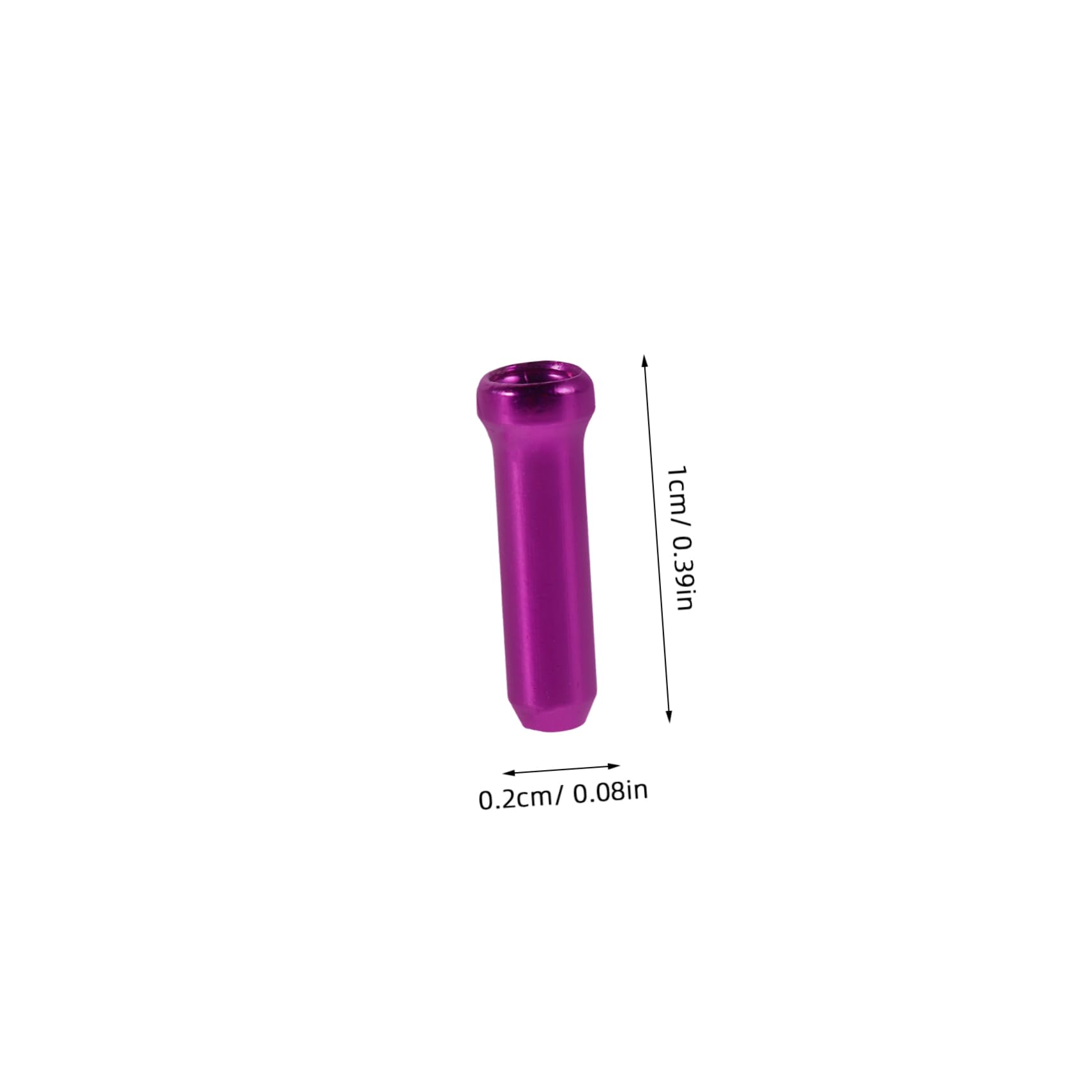 BCOATH 80pcs Bike Cable End Caps Durable Aluminum Alloy Crimps for Bicycle Brake and Shift Cables Lightweight and Stylish Fittings for Mountain and Road Bikes