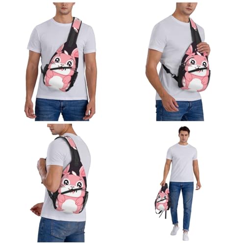 Bolso tipo bandolera para senderismo unisex negro miniatura 7