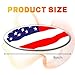 Hirificing Tailgate Emblem for Ford F150 F250 F350 Colorful American Flag 9 Inch Front Grill Emblem for Ford Emblem, Aluminum Oval Overlay Front Grill Rear Tailgate American Flag Decal Badge(Chroma)