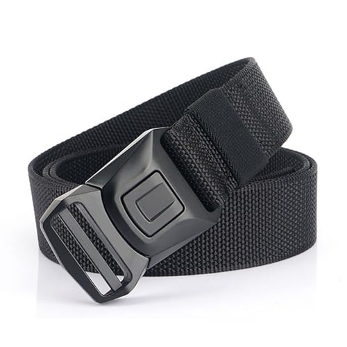 Tactical Belt for Men, Adjustable Length Wearproof Breathable Outdoor Sports Belt (125cm)