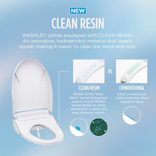 Image of TOTO WASHLET KS5 Electronic Bidet Toilet Seat with Instantaneous Water Heating, Self-Cleaning Wand and Heated Seat, Elongated, Cotton White - SW3216#01