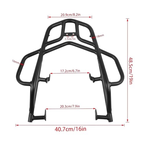 Siège Support Bagage pour XT250 Solution Rangement Sangles Moto Stable