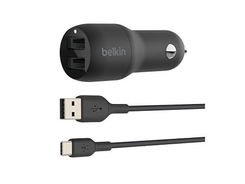 Oferta especial: Belkin Carregador de parede USB duplo de 24 W Boost Charge cabo USB-A a USB-C (adap