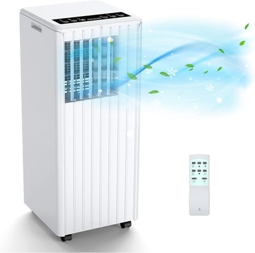 Climatiseur Mobile Silencieux Portable 3-en-1 7000 BTU fonction d...