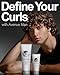 Avenue Man Curl Defining Cream - Improved Formula - Natural & Flexible Hold with Herbal Extracts for All Hair Types - Paraben Free & Sulfate Free