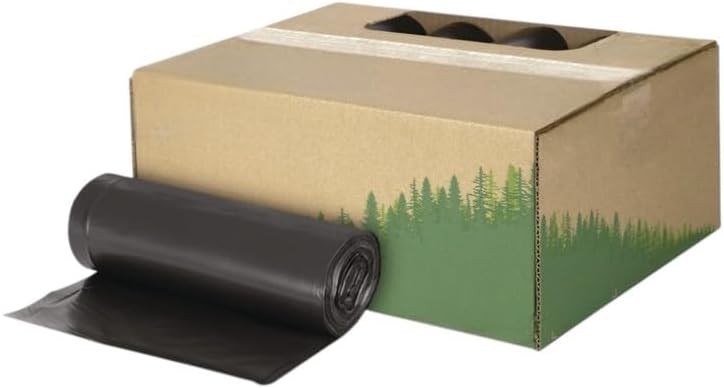 For Earthsense Commercial RNW4320 43" x 47" 56-Gal Can Liners - Black (100/CT) Model-C8P8-13763