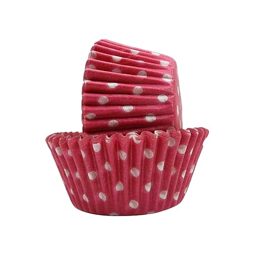 Regency Wraps Greaseproof Baking Cups, Pack of 40, Pink/White Polka Dots