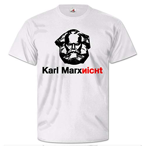 T-shirt humour non capitalisme Karl Marxnicht blanc 5XL pour un look ample confortable