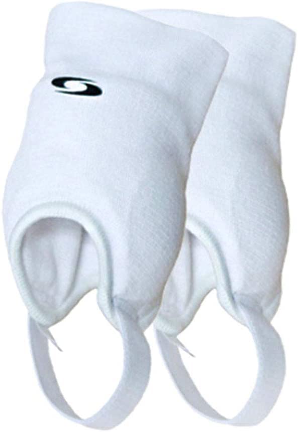 Sunbird Protège-cheville Blanc Taille Grande 1 paire de Protection Double Face pour le Football