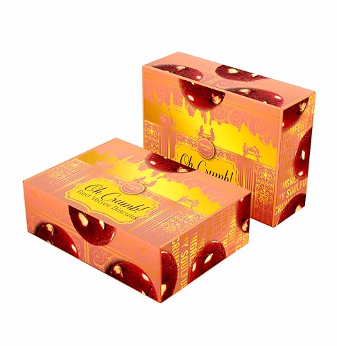 Image of Unwrap Happiness Oh Crumb Red Velvet Cookies | Cookies Biscuits Made With Milk Chocolate & Butter | Clean Ingredients | Packaged | Gift For Special Occasions | 350 Grams