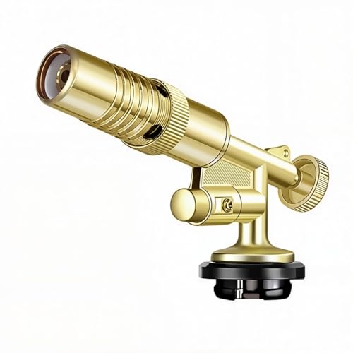 Image of HASTHIP Butane Gas Torch, Blow Torch Head for Soldering, Brazing, Heating | Metal Flame Thrower, Multipurpose Camping Gas Torch, Auto Ignition for Welding or Professional Work