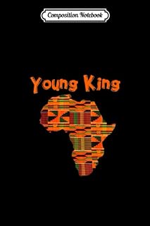 Composition Notebook: Boys African Print Little Kids With King Kente Cloth Trending Notebook Funny Journal Notebook Blank Lined Ruled 6x9 100 Pages