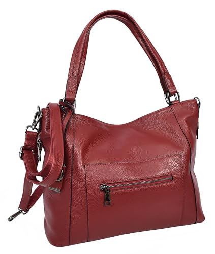 Sac fourre-tout en cuir véritable chic grand format élégance française HLG250