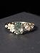 Gem's Beauty Green Moss Agate Rings 14K Gold Three Stone Engagement Ring in 925 Sterling Silver Women's Gold Ring Gifts for Her(Size8)