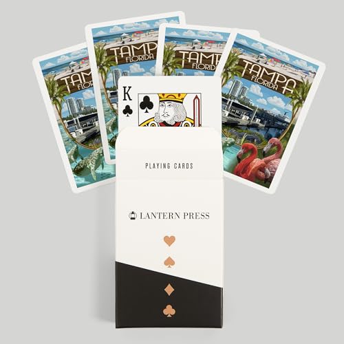 Lantern Press Tampa Florida Naipes Póker 52 Cartas miniatura 6