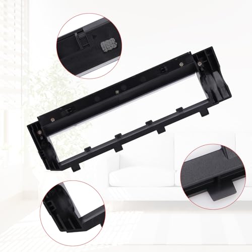 Image of Replacement Brush Guards Covers Back Cover for Roborock Q Revo, Roborock Qrevo MaxV, Roborock Qrevo S, and Q Revo Pro Robot Vacuum Cleaner - Main Brush Holder Accessories Parts(Black)