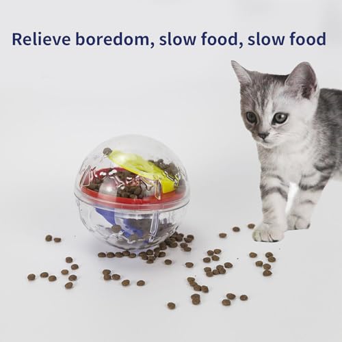 Pet Interactive Treat Ball- Stabiles Kauspielzeug, Leckerli- Dosierer Beißball mit Futterbelohnungsdesign, geistige Stimulation mit intellektueller Entwicklung, Indoor- Spielen für Hunde, lu-5