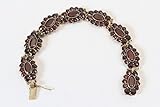  vintage13.de Kette Armkette Armkettchen 21 g Traumhaftes Granat Armband 333 Gold Massiv Edel