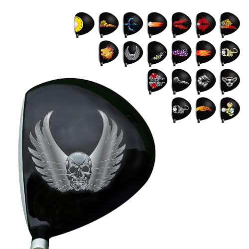 SANDIAN, Decal UV DTF Rub-On Instant Transfer Stickers on Golf Driver Woods Mugs Cups Tumblers Glasses, All Weather Resistant Decals, 4 pcs Pack, (Angels Wing)