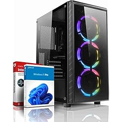 shinobee Gaming PC AMD Ryzen 5 3500X 6 Kerne 4.10GHz – Geforce GTX 750 2GB DDR5 – Windows 11-16 GB DDR4-512 GB NVME SSD – WLAN – Gamer PC Computer Gaming Rechner #8165