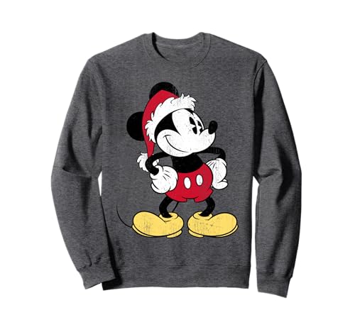 Sweatshirt Disney Santa Mickey Mouse anti-froid pour l'hiver frileux