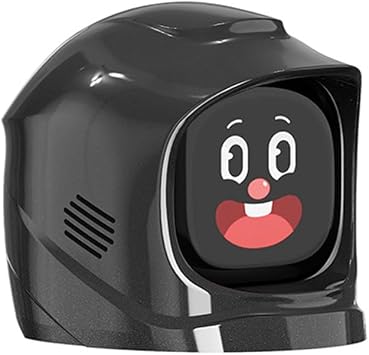 AI Car Robot Dashboard Buddy with 60+ Animated Expressions, Smart Driving Companion with Magnetic Mount, Rechargeable Interactive Car Gadget Decoration for Vehicle Interior -Black