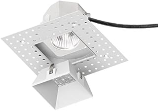 WAC Lighting R3ASDL-F840-WT Aether Square Invisible Trim with LED Light Engine Flood 40 Beam 4000K Cool White