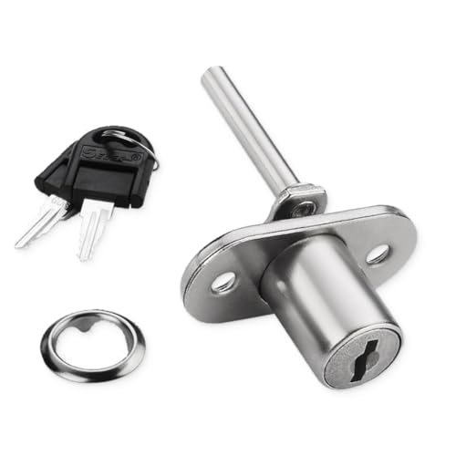AFCJLTO Cerradura para Cajón y Archivo con 2 Llaves   Ideal para Muebles de Oficina, Escritorio de Ordenador, Archivadores, Armarios y Vitrinas   Fácil de Instalar y Usar   1 Pieza,