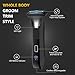 Manscape 3-in-1 Body Trimmer for Men, Groin, Pubic & Ball Hair Shaver No-Nick, Nose Hair Trimmer, Body Groomer for Smooth Shaving, Lightweight with Travel Lock, LED Display, IPX7 Waterproof