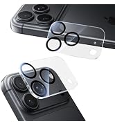 NIMASO カメラフィルム iPhone 2026 Pro 用 カメラ保護 アクリル 9H強化ガラス レンズカバー ２枚セット クリア | 強化ガラス 耐衝撃 全面保護 黒縁取り露出オーバー防...