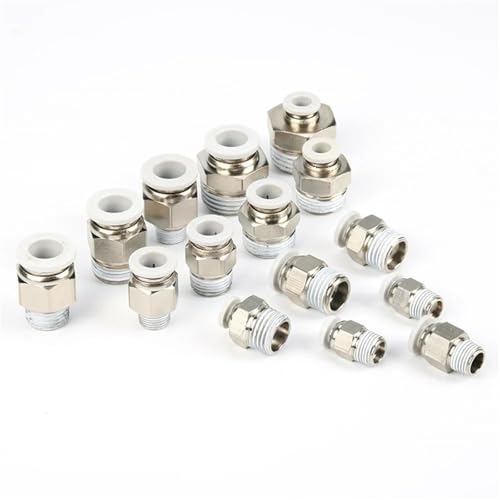 Raccord instantané pneumatique mâle M5 à 3/8 étanchéité maximale PC - 2