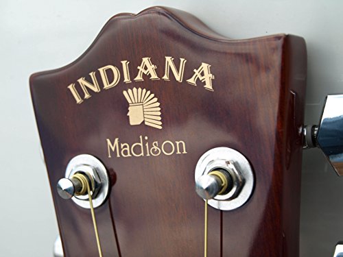 Indiana Electro 6 String Acoustic-Electric Guitar, Right Handed, Red Sunburst (Mad-Qtrd) #TOP5