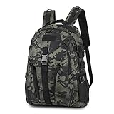 ♥40L Rucksack, Abmessungen(LxWxH): 30-36 x 49 x 20cm; Max Schultergurt: ca. 85cm, Gewicht: 1.1kg. 3 Front Reißverschluss Taschen, 2 Seitentaschen und Haupttasche mit Zwischenschicht.