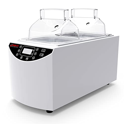 4E's USA Water Bath - Digital 5 Liter Laboratory Electric Water Bath with Precise Temperature Control, Double Safety Features, and Easy to Read LED Display, Model WB201