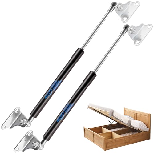 Koaudb 500 mm, 445 N/45,4 kg, Molle a gas resistenti da con staffa di montaggio a L, per il coperchio della porta del seminterrato RV letto TV gabinetto capannone, 2PCS (20in 100LB)