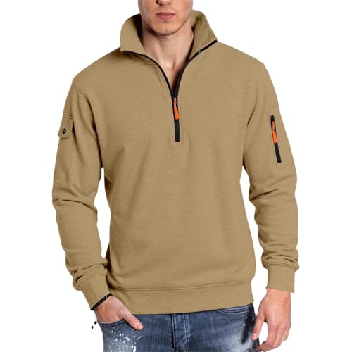 Genérico Sudadera Casual de Hombre con Cuello Alto.