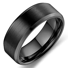 black 8mm beveled