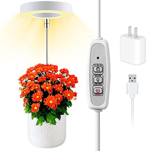 gazechimp Grow Light, Full Spectrum LED Plant Light for Indoor Plants, altura ajustável crescente lâ